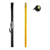 Firecore FLR500C-16-Foot Dual Sided Telescopic Aluminum Grade Rod 10ths, 5 Sections with Bubble