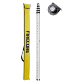 Firecore FLR500B- 16-Foot Aluminum Telescopic Grade Rod 10ths, 3 Sections with Bubble