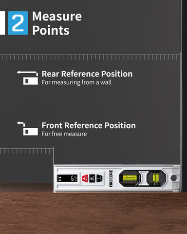 Firecore FSL201MR- 3-in-1 Laser Level with  65ft Laser Distance Measure & 32ft Laser Line & 9 Inch Torpedo Level Magnetic with Light