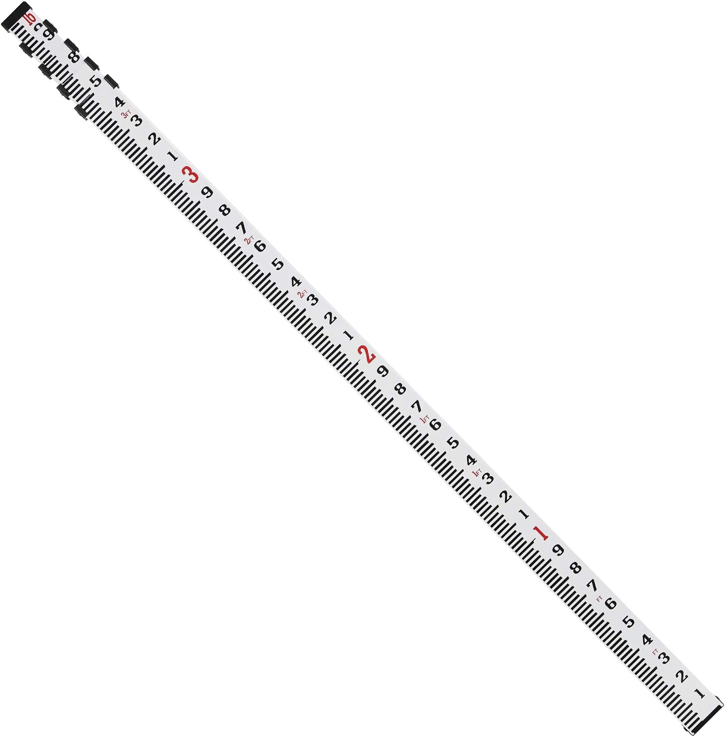 Firecore ‎FLR500B- 16-Foot Aluminum Telescopic Grade Rod 10ths, 3 Sections  with Bubble