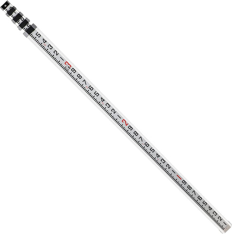 Firecore FLR500C-16-Foot Dual Sided Telescopic  Aluminum Grade Rod 10ths, 5 Sections with Bubble