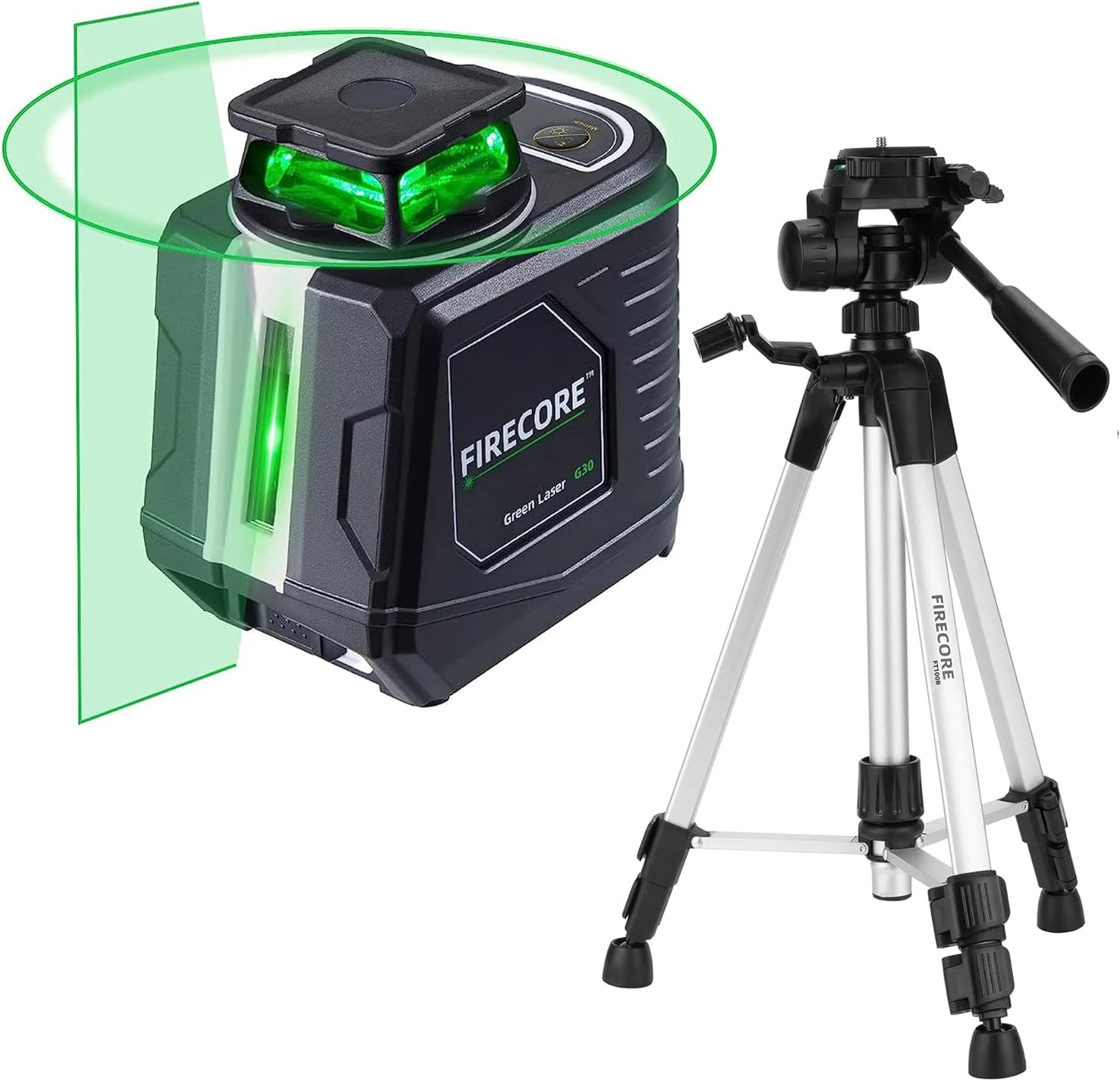 Mountlaser 16ft Aluminum Grade Rod - 5-Section Telescoping Leveling Rod, Dual Sided Scale, Bubble Level, Carrying Case