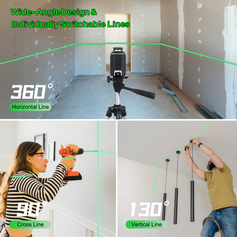 Firecore G30- Self-Leveling Green Beam Cross Line  Laser Level