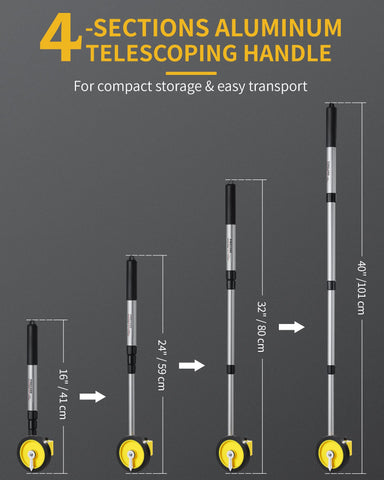 Firecore F44022 Manual Measuring Wheel Measurement Up to 0-999ft