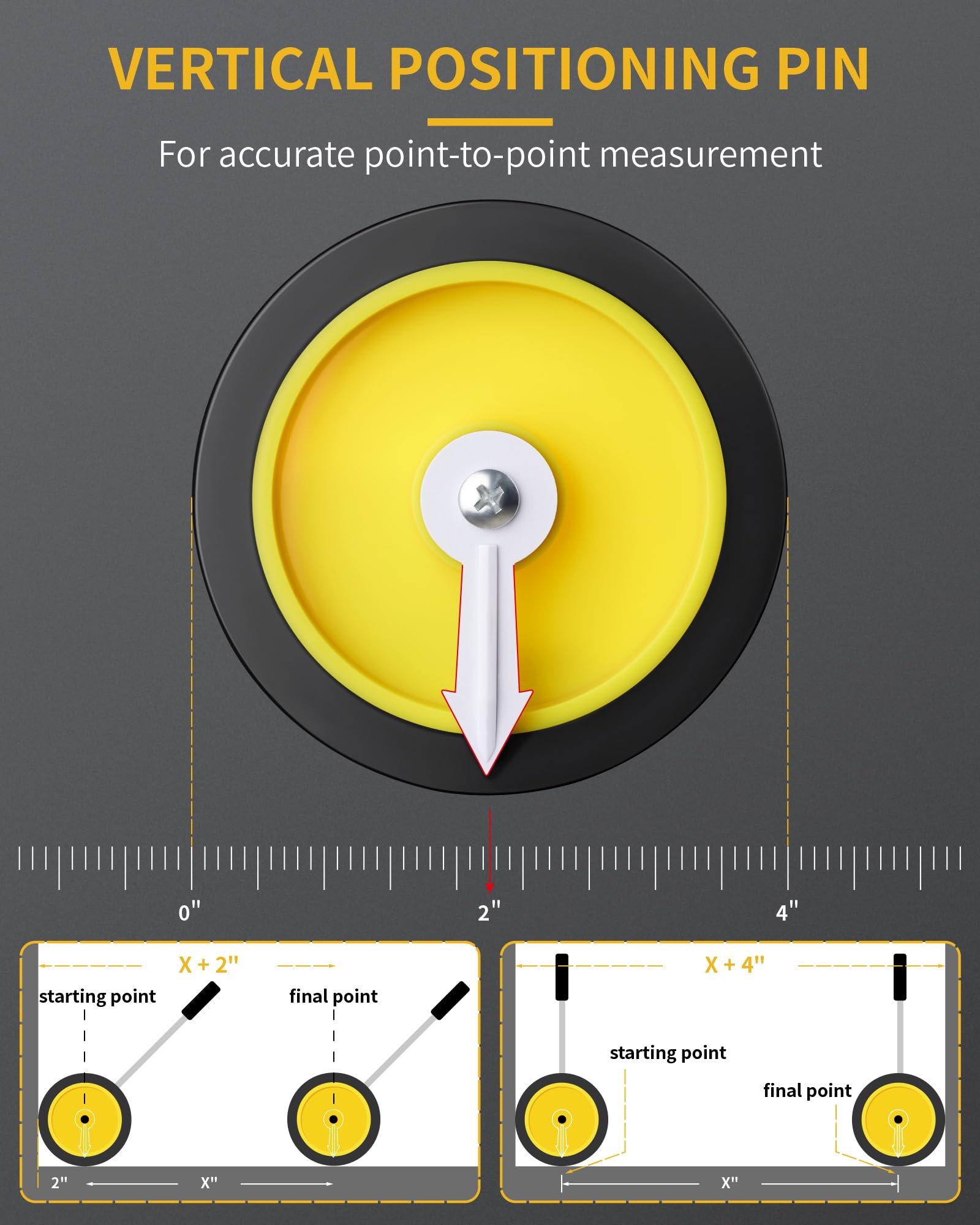 Firecore F44022 Manual Measuring Wheel Measurement Up to 0-999ft