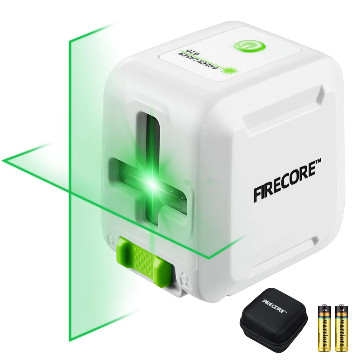 Firecore G20 - Niveau laser à ligne croisée autonivelant vert pour le bricolage 