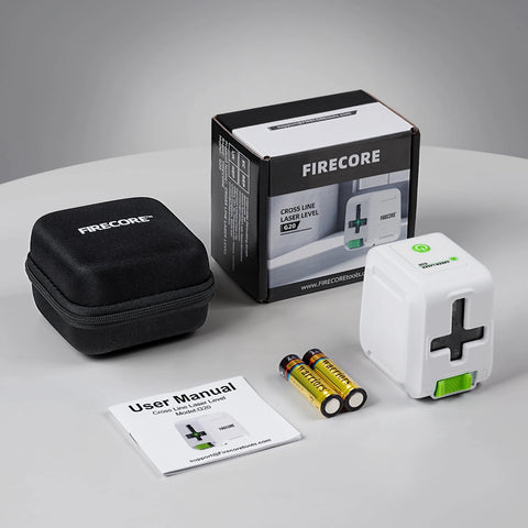 Firecore G20 - Niveau laser à ligne croisée autonivelant vert pour le bricolage 