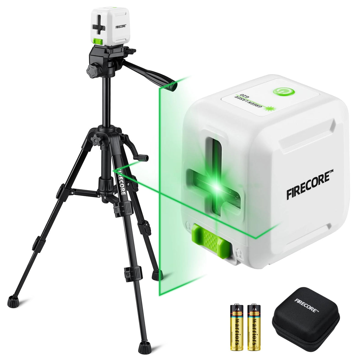 Firecore  G20 & Tripod - Green Self-Leveling Cross Line Laser Level for DIY