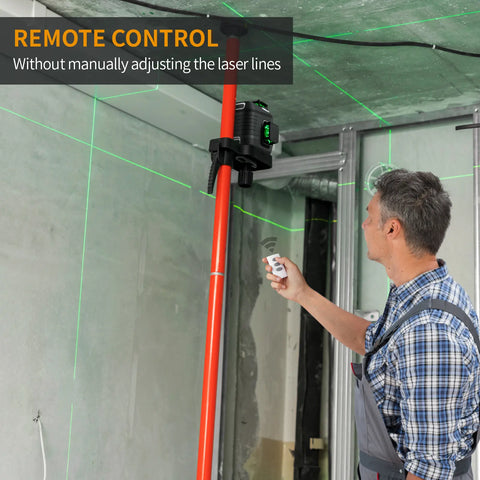 Firecore G50 & Tripod - 3x360° Self Leveling Laser Level with 2 Li-ion Batteries
