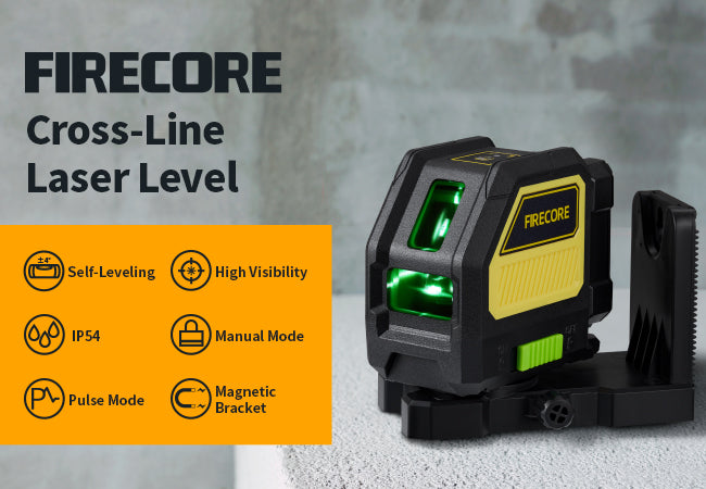 Firecore Firecore F114G- Professional Green Cross Line Laser Level