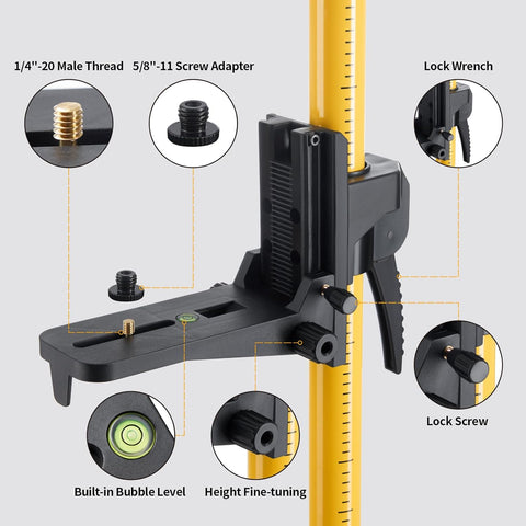 Firecore FLP370C- 12 Ft./3.7M  Laser Level Pole with Tripod